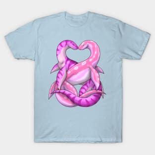 Aquatic Nuzzles: Pink T-Shirt